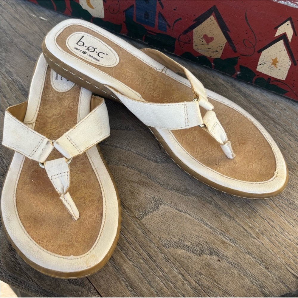 BOC‎ Born Concept White Thong Sandals